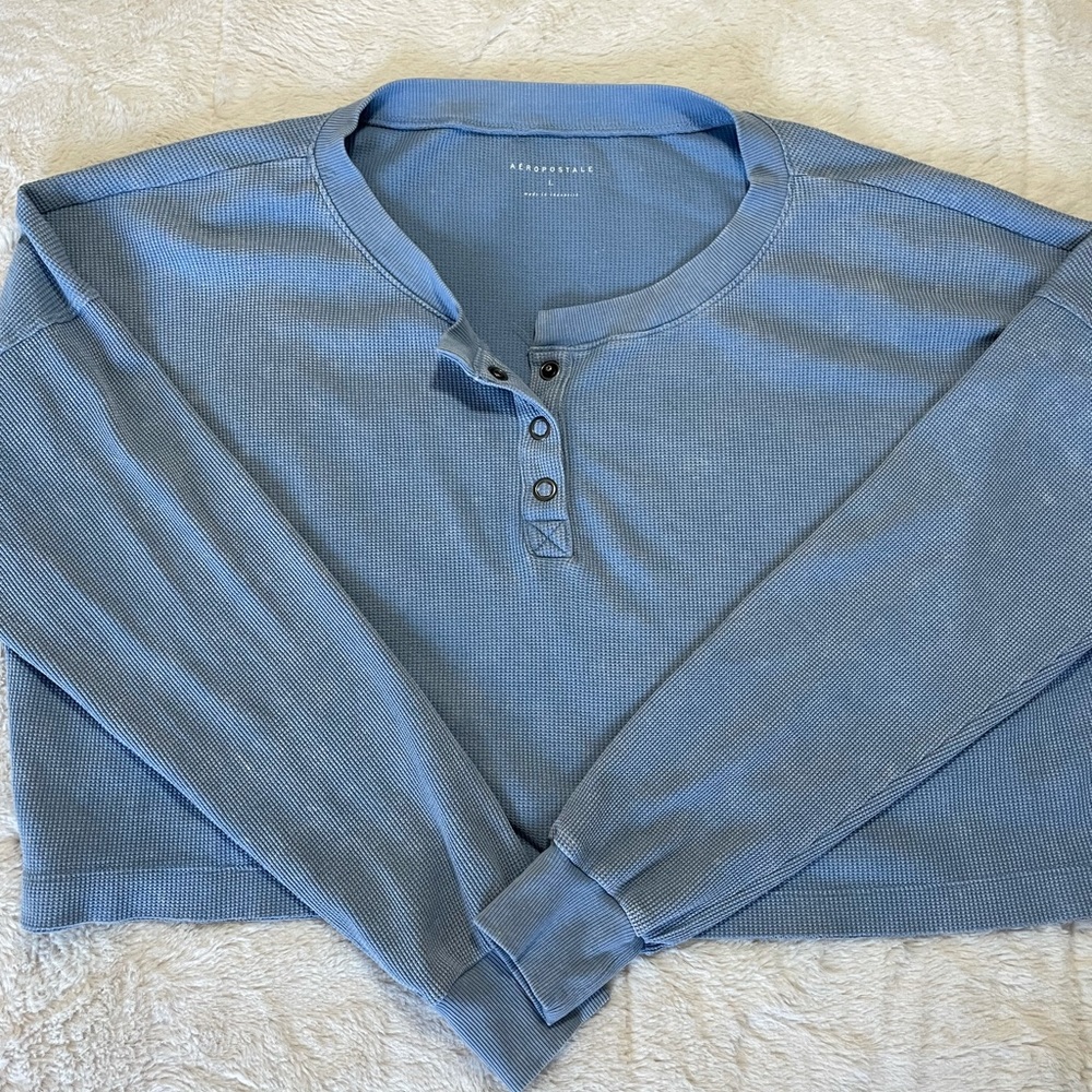 Aeropostale Cropped Buttoned Shirt